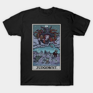 Judgement Tarot Card Necromancer Witch  Zombies Terror Tarot T-Shirt